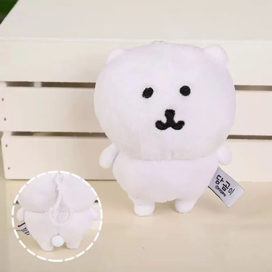 พวงกุญแจตุ๊กตาหมีขาวน่ารัก สไตล์อนิเมะ หมีตลก หมีโกรธ หมีกินราเม็ง หมีดื่มชา ของตกแต่งกระเป๋าเป้ ของขวัญ