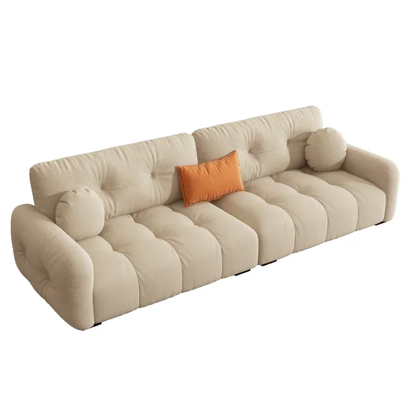 Best modular Sofa Bed Furniture Factory Latest Design Lamb velour fabric Sofa Set Can Be Customized Living Room Sofa