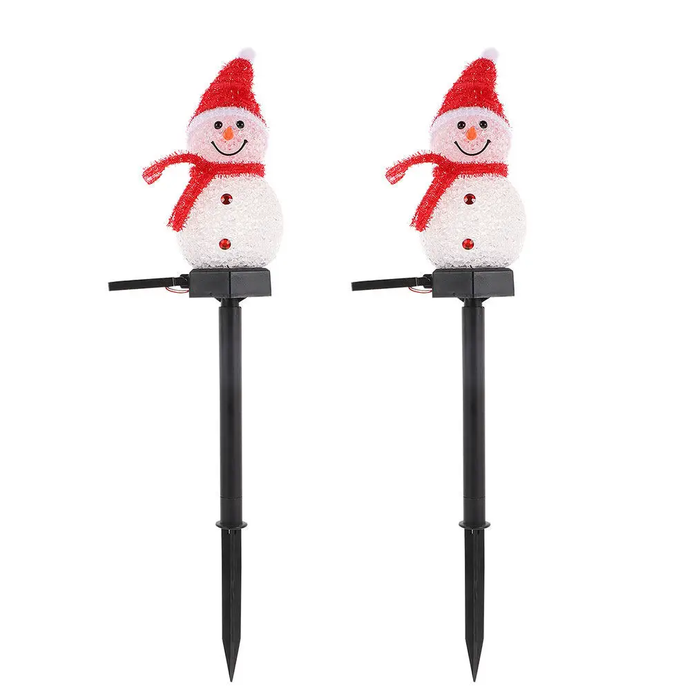 

2 Pcs Christmas Outdoor Decor Solar Light Lanterns for Outdoors Creative Lights Garden EVA Lamp