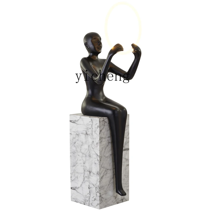 

YY Art Floor Lamp Creative New Home Living Room Abstract Figure Lamp