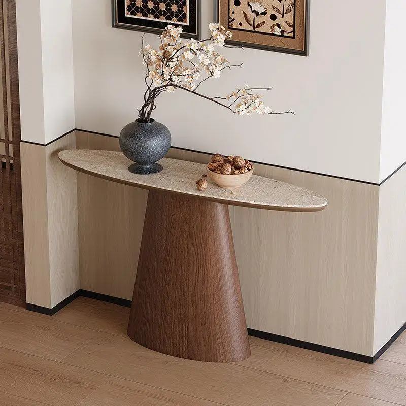LTT Zen incense table tribute table middle hall living room entrance cabinet retro Chinese arc