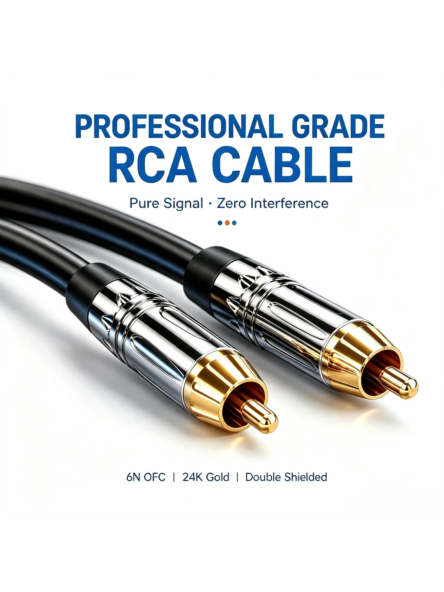 RCA zu RCA Audiokabel 3M 5M 10M 20M 30M HIFI RCA High-Fidelity-Verbindungskabel für TV DVD DAC Verstärker