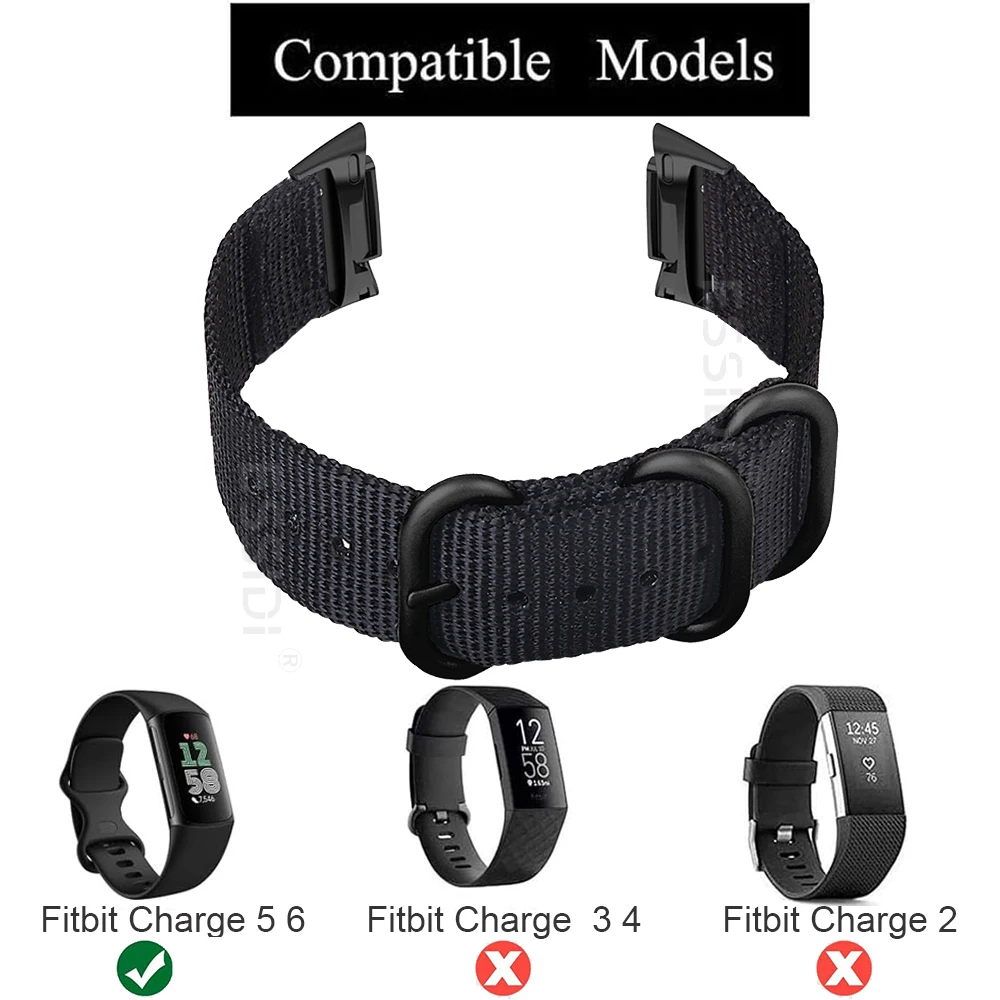 Essidi Thể Thao Nylon Ban Nhạc Vòng Fitbit Charge 5 4 3 2 Dệt Vòng Tay Đeo Tay Thay Thế Cho Vòng Đeo Sức Khỏe Fitbit Charge 3 4 Se Dây Đeo