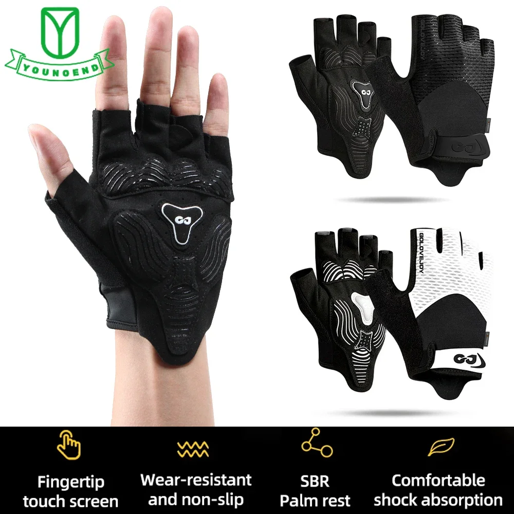 

1Pair Cycling Gloves Mountain Bike Gloves Half Finger Road Racing Riding Glove Breathable Shock-Absorbing Biking Glove Men Women