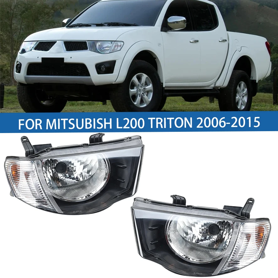 

Left/Right Side Front Bumper Head Light Headlamp Driving Headlight Turn Signal Light For Mitsubish L200 TRITON 2006 2007-2015