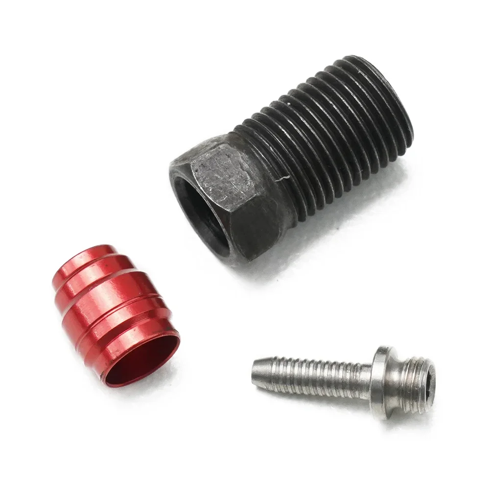 1set Bicycle Disc Brake Hose Barb Insert Olive Connecting Nut Set For-SRAM Cycling Hydraulic Brake