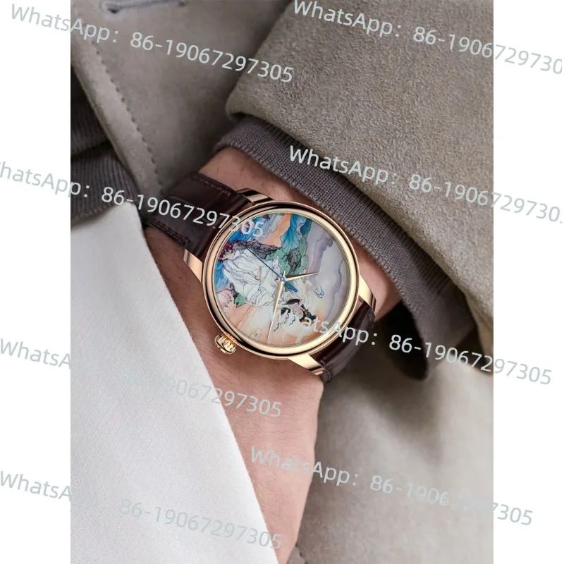 

Designer original custom Guanyin Bodhisattva micro painted enamel, suitable for men's mechanical Buddha watches