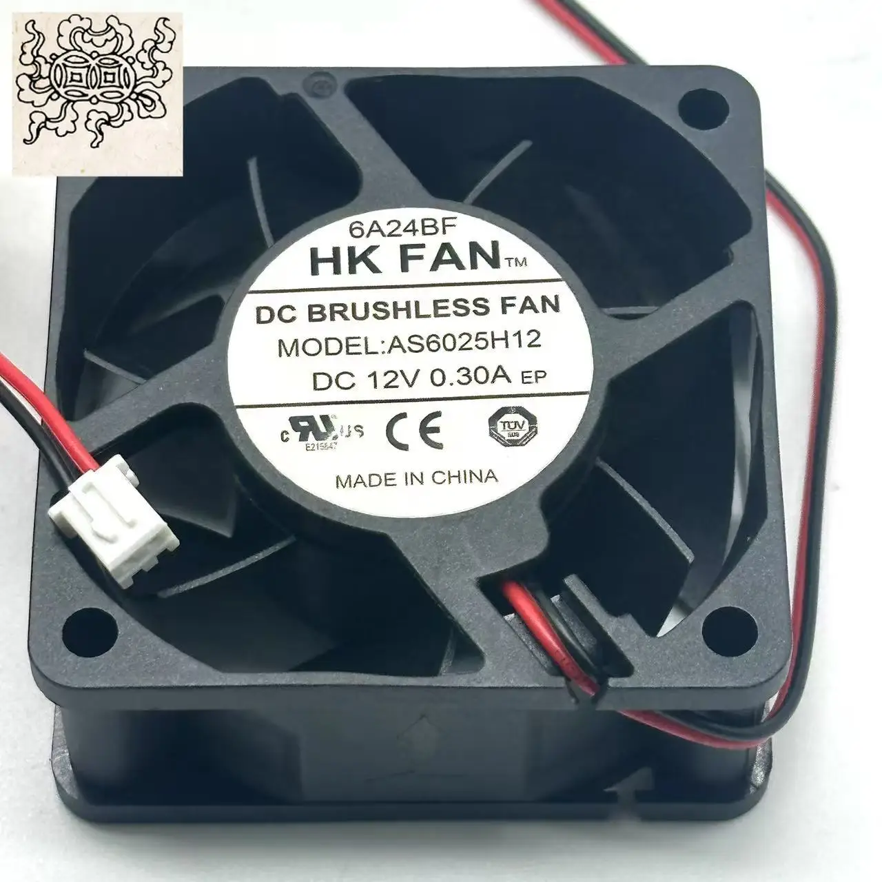 

Ltsf For HK FAN AS6025H12 DC 12V 0.30A 60x60x25mm 2-Wire Server Cooling Fan