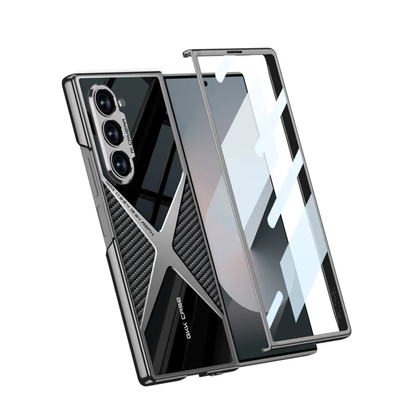 Electroplated Hard PC Case for Samsung Galaxy Z Fold Series - close-up view