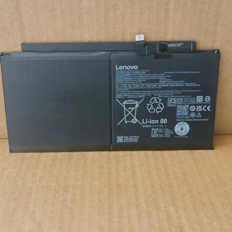 L24D2P32 for Lenovo Xiaoxin Pad Pro12.7 Inch TB-375FC Tablet Battery 0 Cycle High Quality Capacity Battery Replacement Bateria