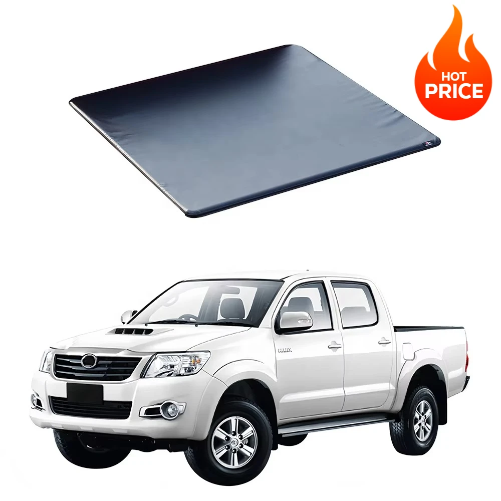 

【Factory Direct Price】Soft Tri-Fold Locking Roll-up Tonneau Cover for 2020 Toyota Hilux Vigo Tray