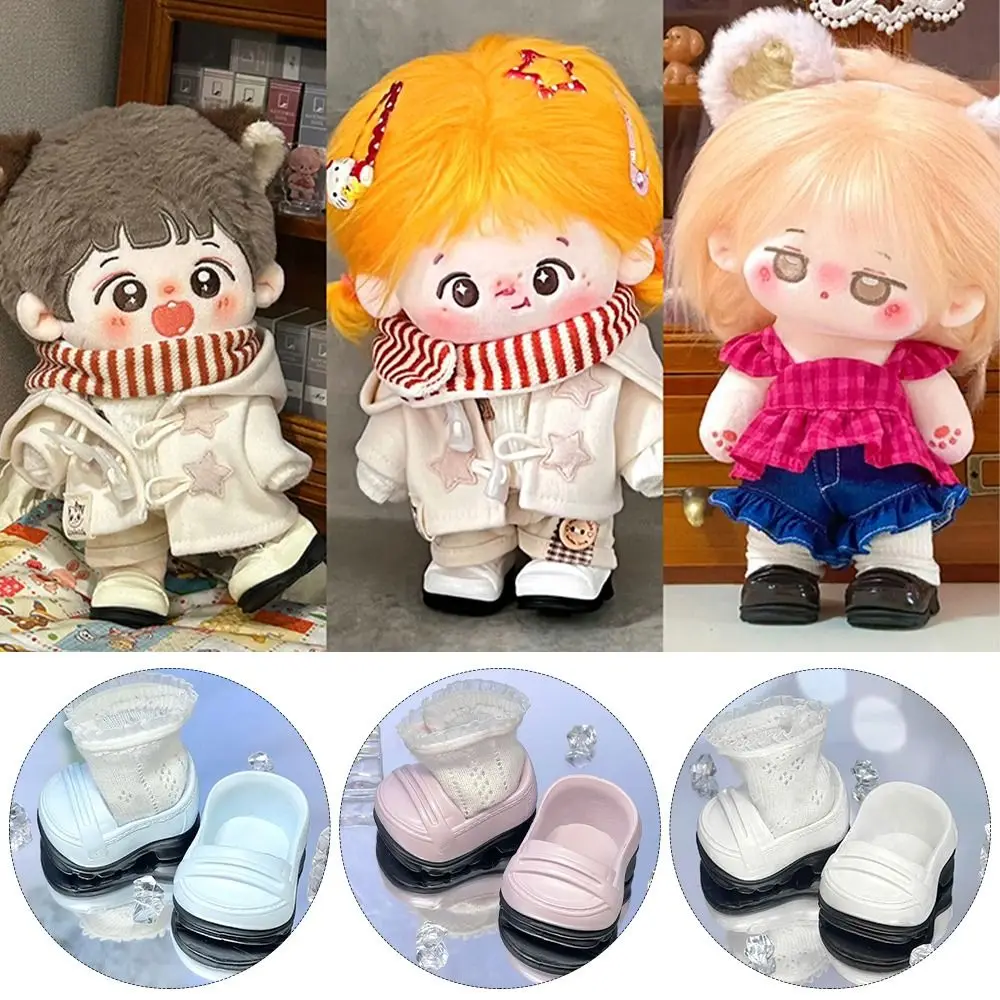 Cartoon 20cm Cotton Doll Shoe Hand-made Soft Rubber Sports Shoes Multi color JK Shoes Birthday Gifts