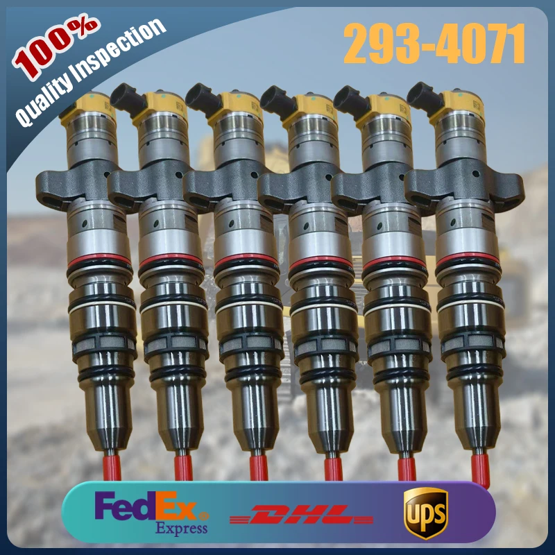 

1pcs High Quality Diesel Injector 293-4071 10R-7221 Suitable for Caterpillar C9 and D6R Bulldozers