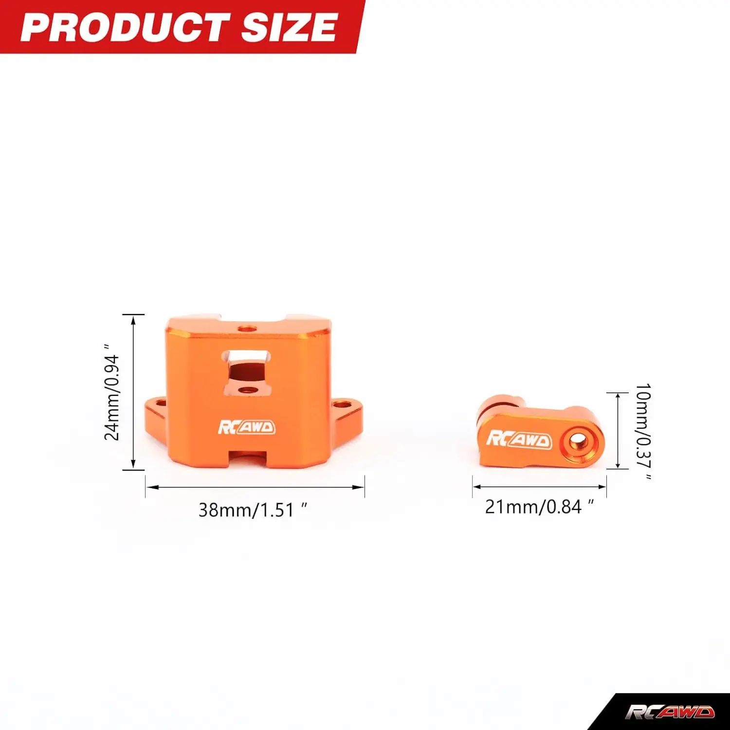 RCAWD aluminiowy zacisk hamulca przedniego zmontowany na 1/4 Losi Promoto MX motocykl RC modernizacje część # LOS262009