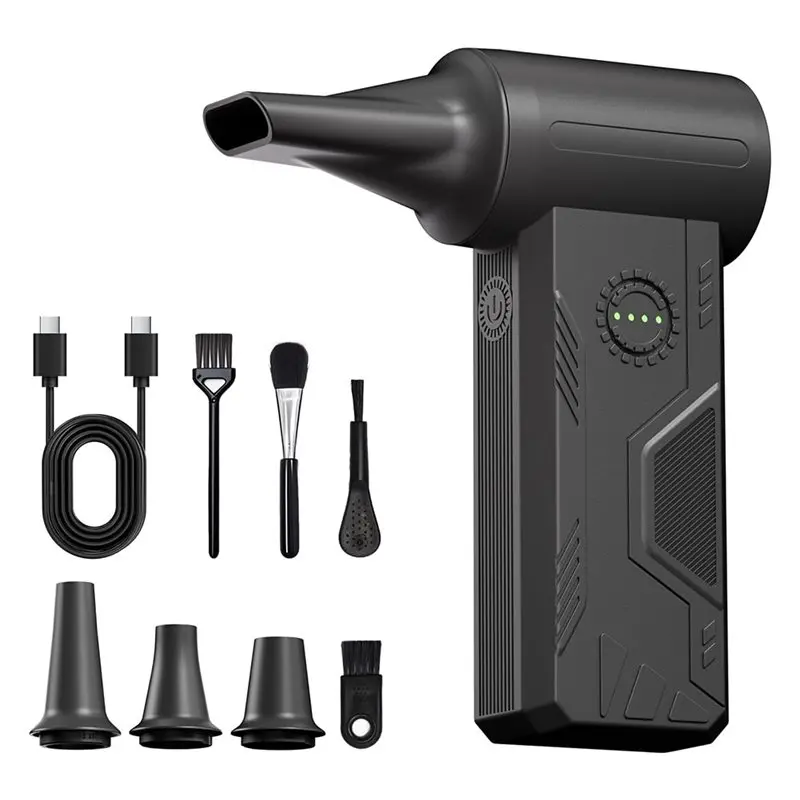 

B03C-Cordless Electric Air Duster Brushless Motor 4-Speed Adjustable Turbo Fan Dust Blower For PC Laptop Cleaning,Car Home