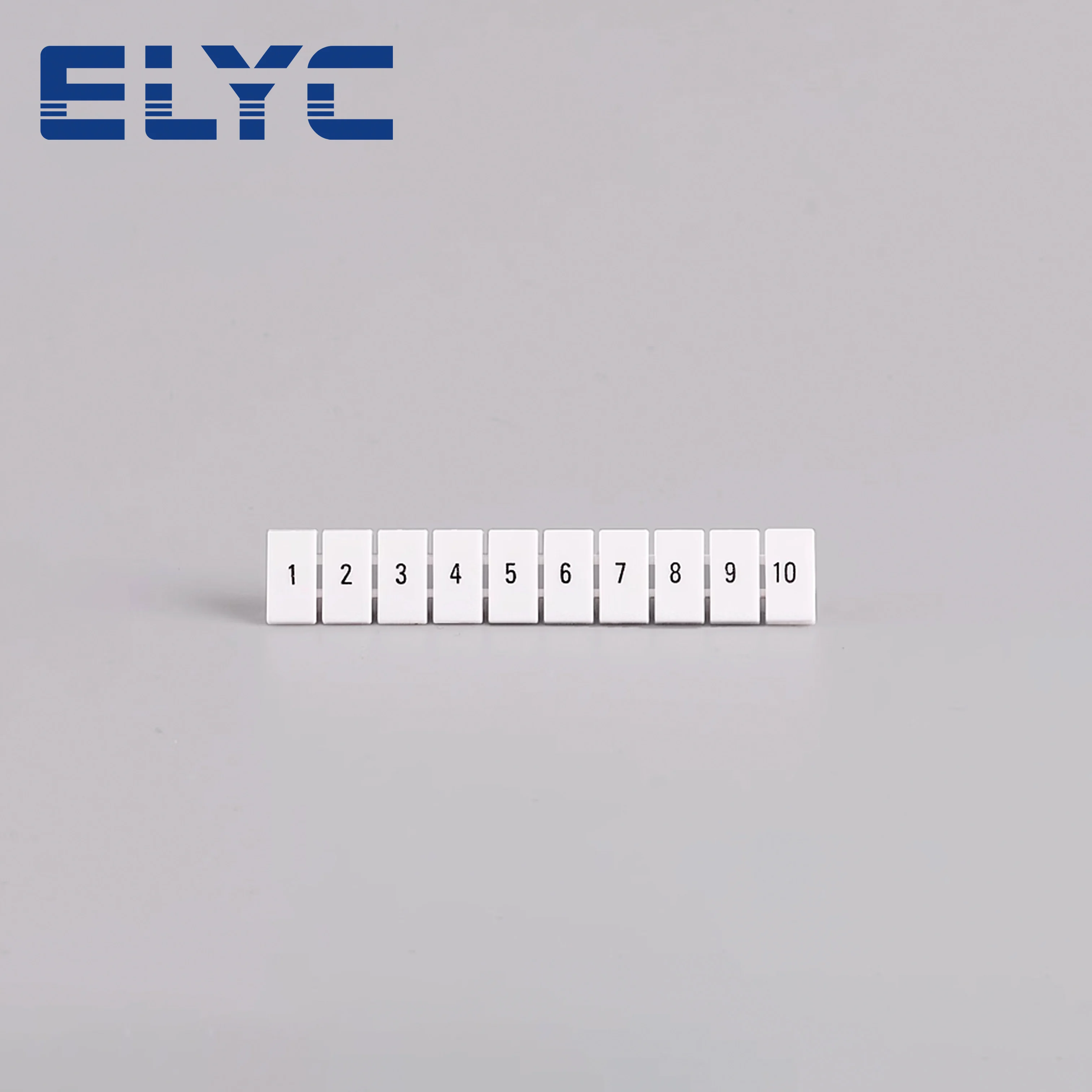 100 pièces ZB6 pour UK2.5B UK5N PT4 ST4 UKK/UKKB5 DIKD1.5 numéro blanc DIN Rail bornier accessoires UK Zack bandes de marquage ZB 6