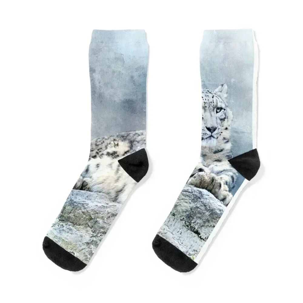 

Snow Leopard Socks snow bright garter luxe FASHION Men's Socks Luxury Women's
