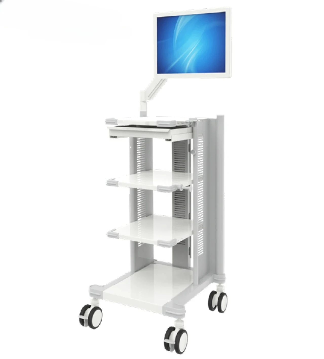 Carrinho endoscópico médico com carrinho de endoscopia de braço