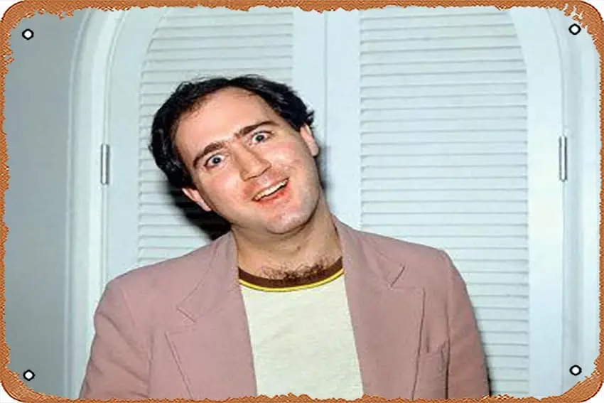 Metal Tin Sign 8 X 12 Inch - Andy Kaufman - Poster Metal Plaque Cafe, Bar, Home Wall Decor sign