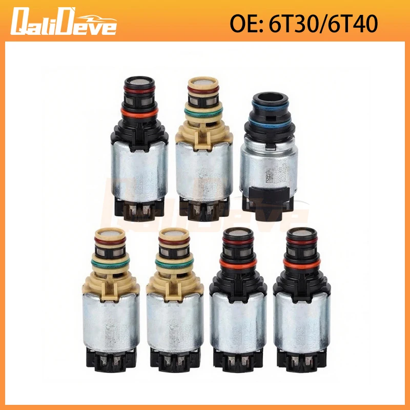 Kit de Solenoides de Transmissão Automática 6T30 6T40 6T45 6T35 7PCS 2048150A para Caixa de Câmbio Chevrolet CRUZE 6T45E 6T30E Acessórios para Carro