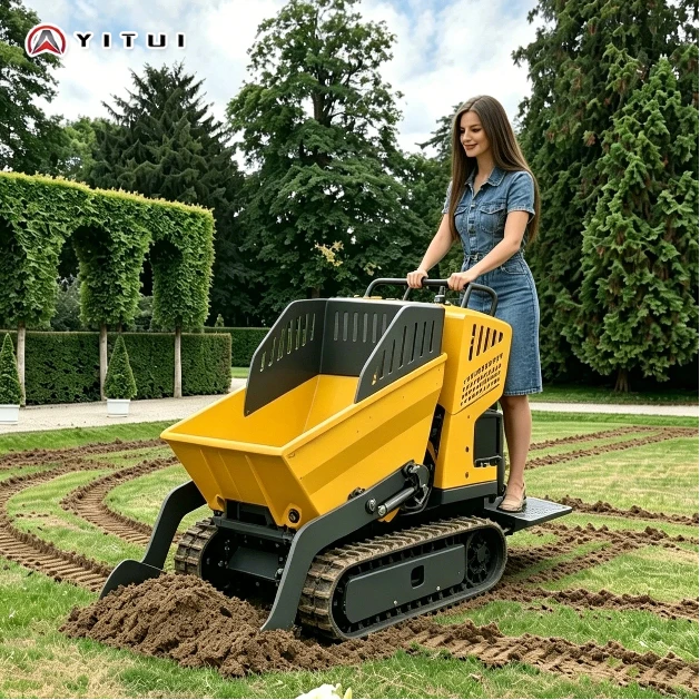 

Crawler Mini Dumper Low Fuel Consumption Compact Size Flexible Turning Ideal For Garden Yard & Mountain Road Use Customized