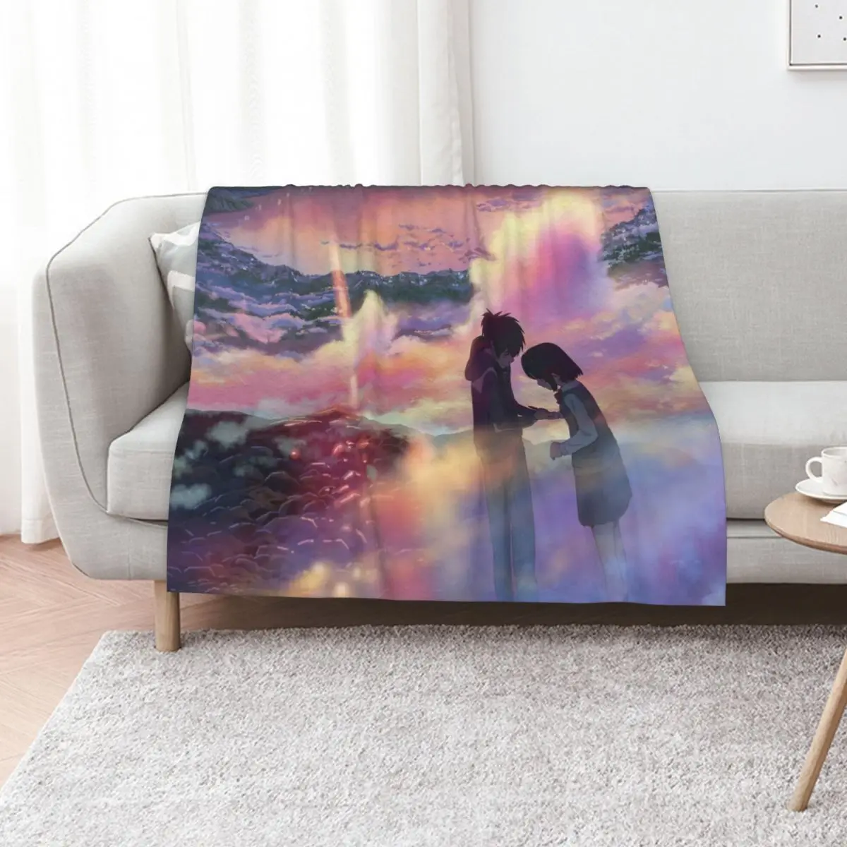 

Kimi no Na wa - Make A Wish Throw Blanket Luxury Thicken Custom valentine gift ideas Cute Blankets