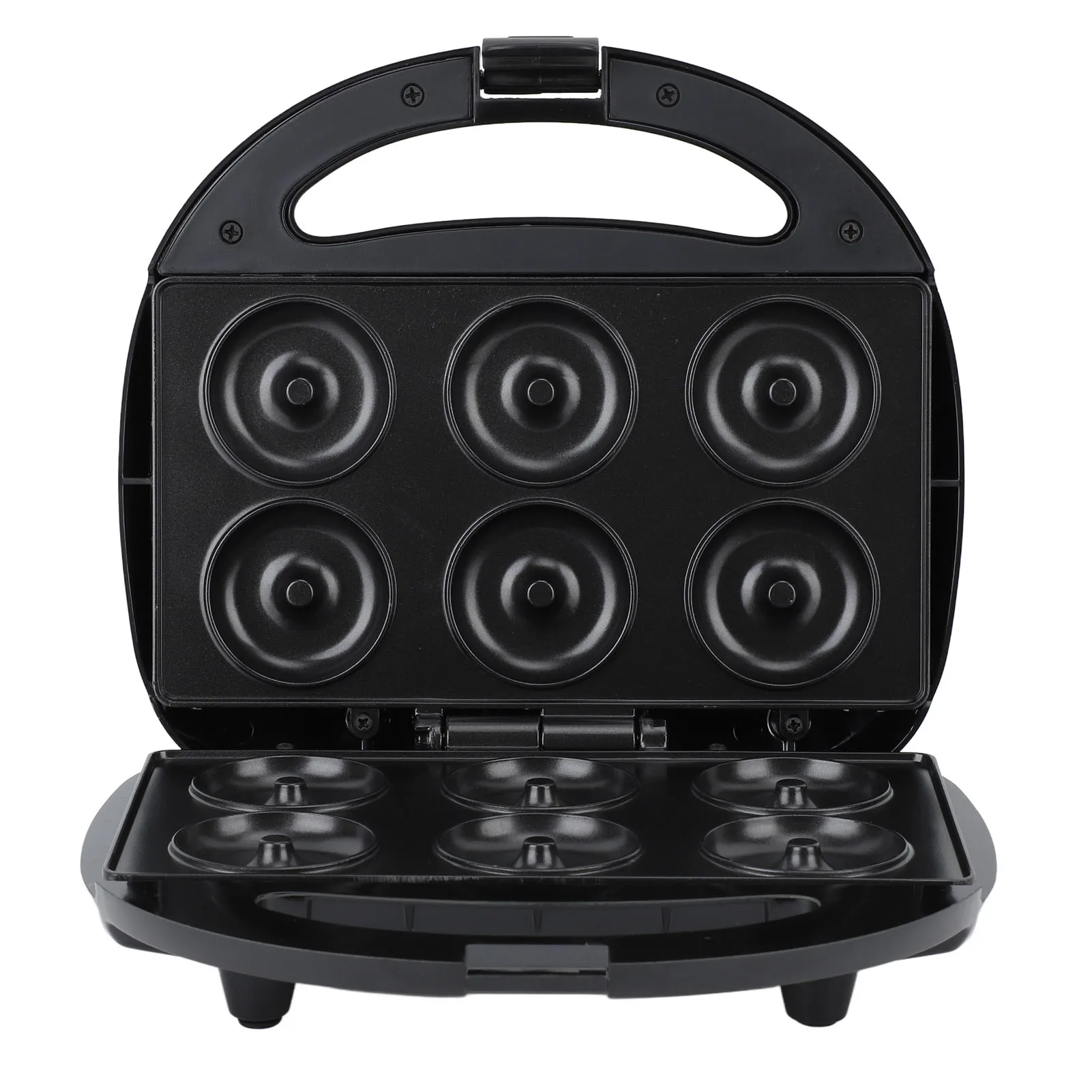 Pembuat Donat Kontrol Suhu Cerdas - Mesin Donat Mini Listrik, Otomatis, Anti Lengket untuk Memanggang Rumah