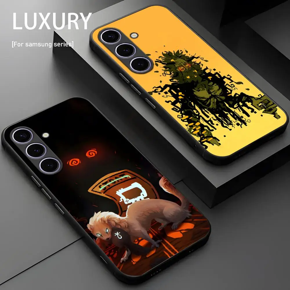 Cool Inscryption Card Games Phone Case For Samsung Galaxy S25 S24 S23 S22 S21 S20 Plus Ultra Note20 Soft Black