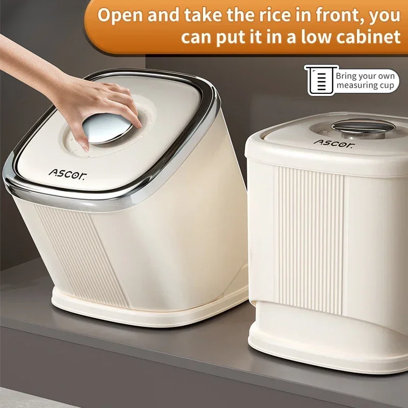 Reis-Aufbewahrungsbox, versiegelter Müslispender mit Schnalle, insektensicherer Getreide- und Tiernahrungsbehälter, Küchen-Organizer, hochwertig versiegelt