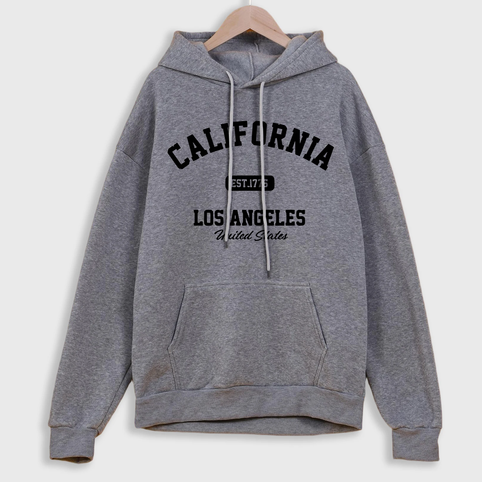 

I Want To Go California Толстовка с принтом для мужчин Флисовая одежда Свободные осенние теплые пуловеры унисекс Мягкие базовые пуловеры с длинным рукавом