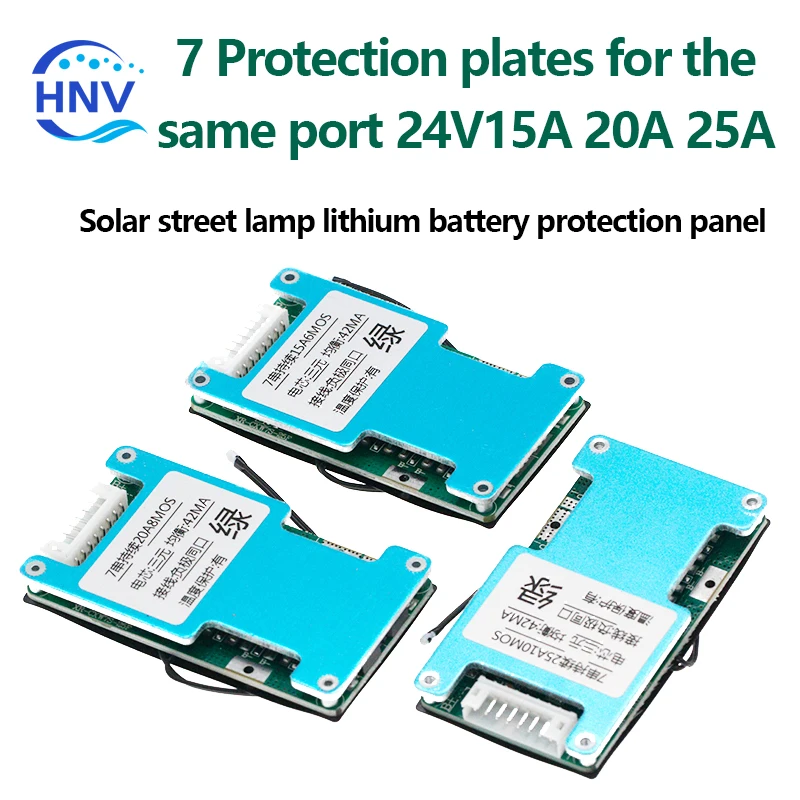 BMS 7S 24V 15A 20A 25A  Li-ion Lmo Ternary Lithium 18650 Battery Charge Protection Board Balance And NTC Temperature Protect