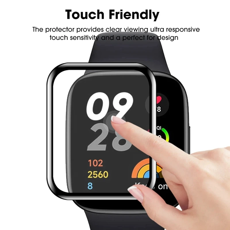 100% New 3D Curved Tempered Glass For Redmi Watch 3 Lite Smart Watch Screen Protector Redmi Watch 2/2 Lite 3/3Lite Protector