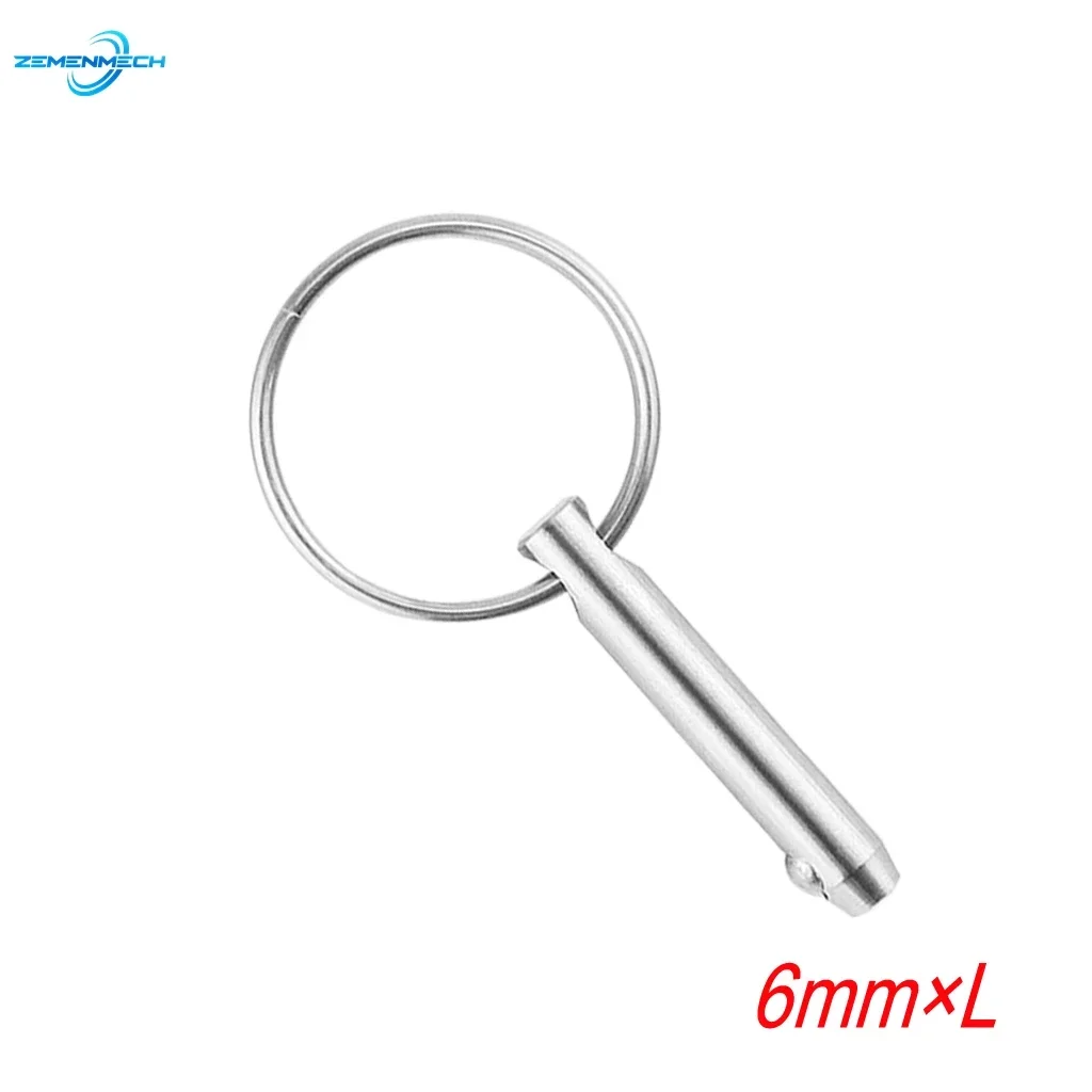 6mm 316 Stainless Steel Quick Release Ball Pin for Boat Bimini Top Deck Hinge Marine Hardware Boat Accessories Marine Grade Pin