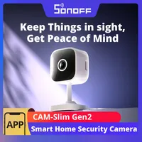 SONOFF CAM-S2 cámara de seguridad para el hogar WiFi 1080P alerta de detección de movimiento Audio bidireccional interactivo en tiempo Real compatible con Alexa Google