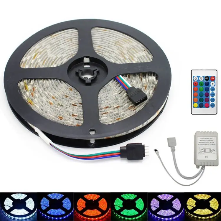 

Flexible Strip Light 5M 12V 300 LEDs RGB/Blue/White Strip Lights LED Lights for Bedroom Living Room LED Color Lights