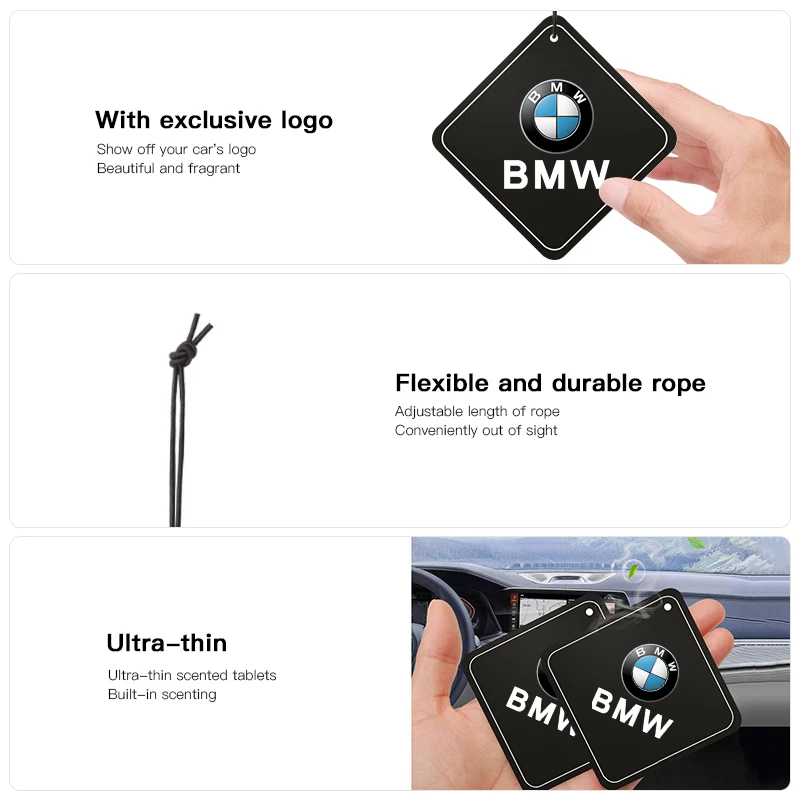 Car Suspension Pendant With Long-Lasting light Fragrance For BMW X1 X2 X3 X5 X4 X6 X7 iX3 F20 F10 F07 E70 E46 E90 E92 E60 E39