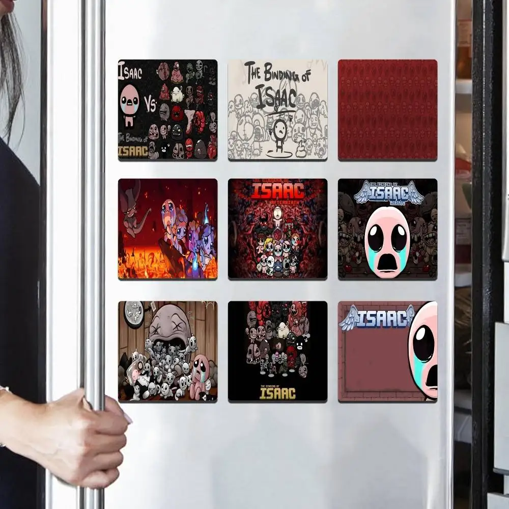 T-The Binding Of Isaac Photo Fridge Magnet Square Stickers Personalize Home Decor Souvenirs Gift