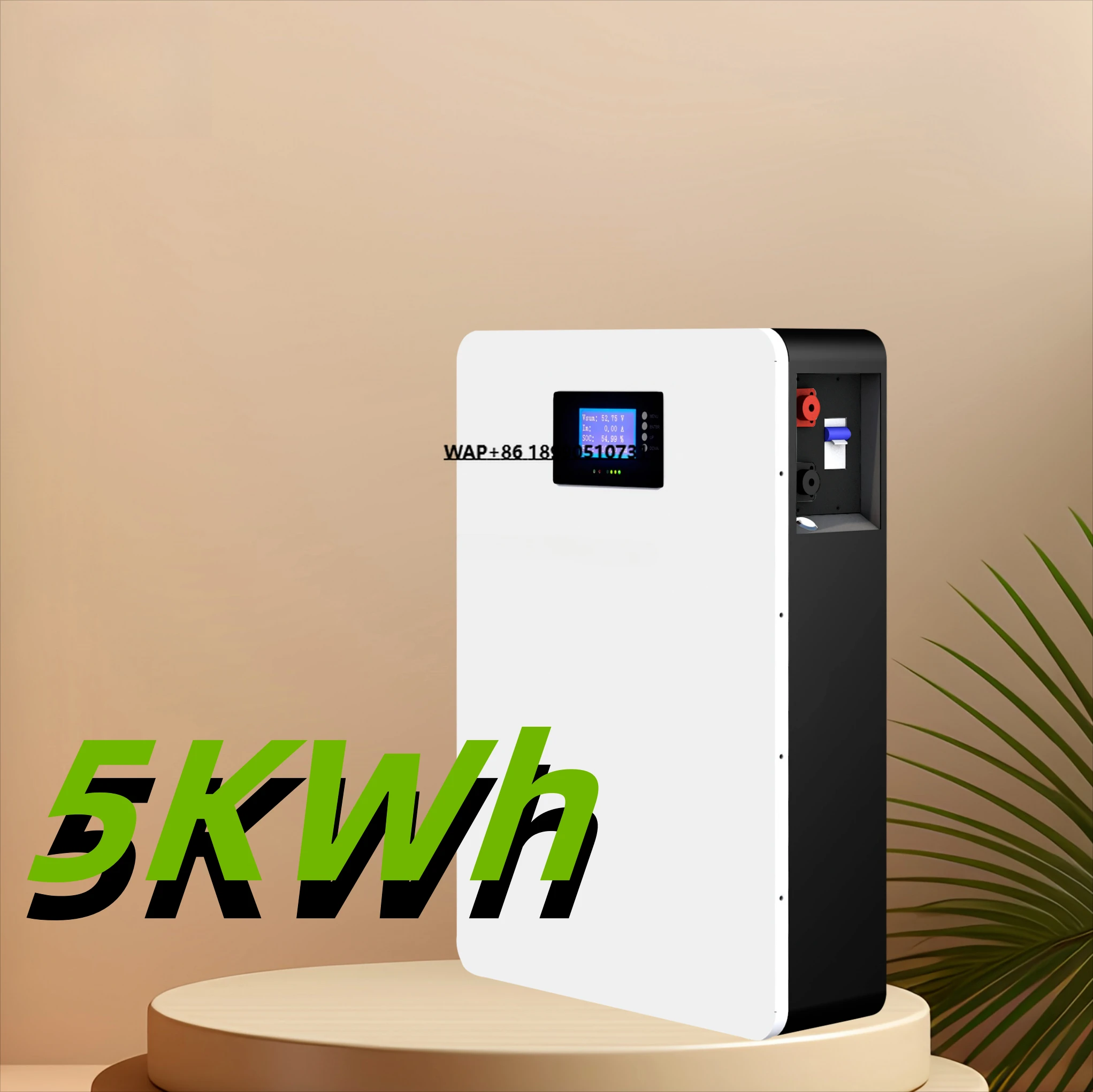 Best Quality 6000 Times Cycles Wall-Mounted Lithium Ion LiFePO4 300Ah Battery Pack with 10-Year Warranty for Home Solar System