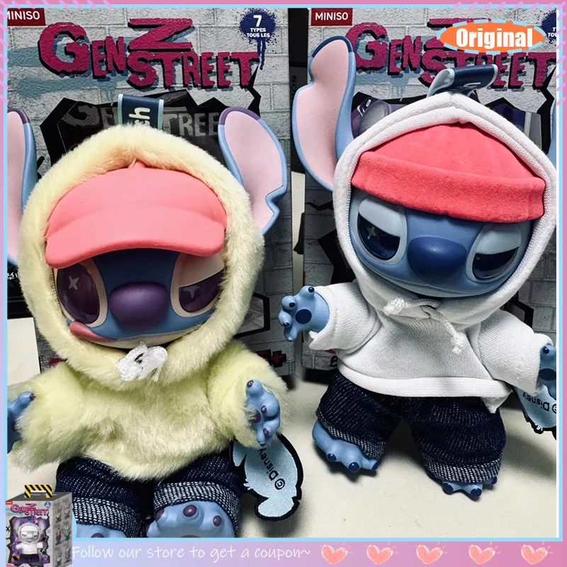 

Ibstock Новый оригинальный Miniso Stitch Gen Z Street слепая коробка виниловая кукла сумка подвески крутые модные игрушки Stitch Mystery Box в подарок
