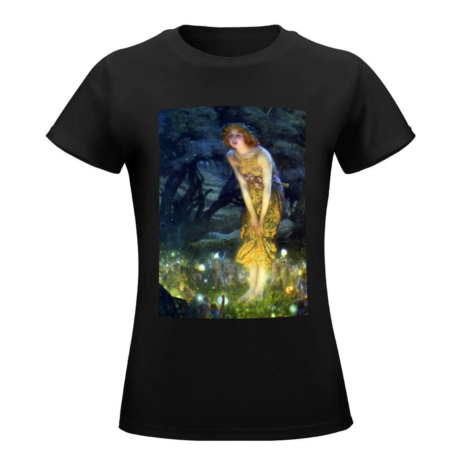 Midsummer Eve - Edward Robert Hughes T-Shirt tops cute clothes vintage clothes summer tops Summer Women's clothing