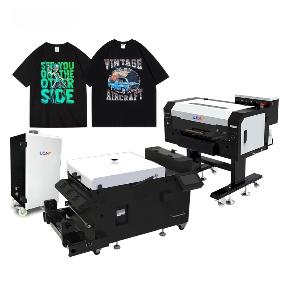 LEAF DTF Printer A3 T-shirt Printing Machine Touch Screen Control Printing 33cm I1600 XP600 Dual Head A3 Dtf Printer