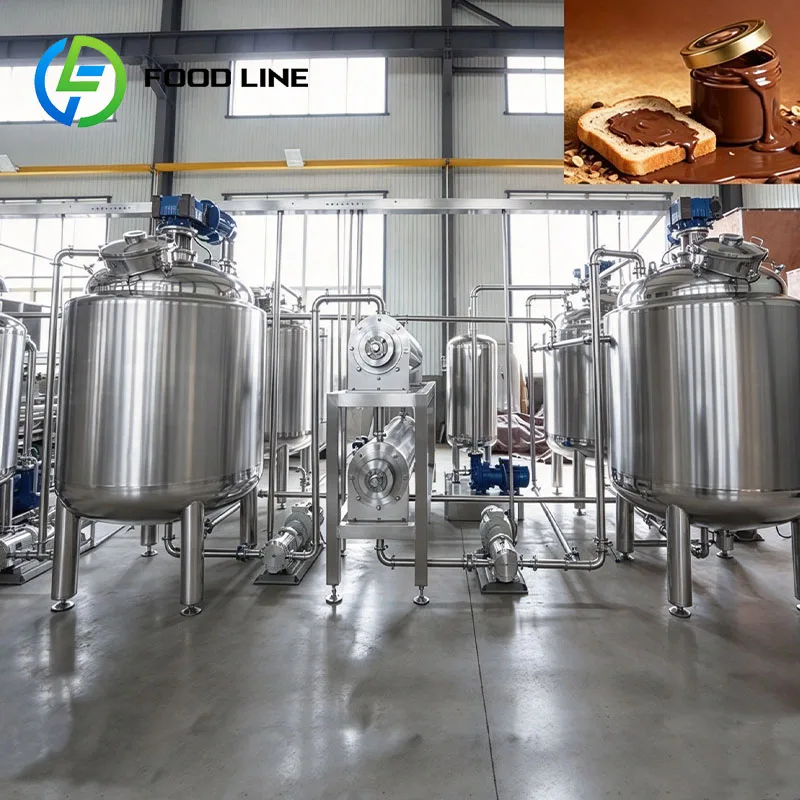 Macadamia Butter Mixing Tank Cooling Machine Nut Paste Blending Machine Commercial Customized