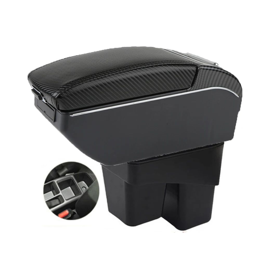 

For Fit Armrest Box Honda WRV Fit Jazz gk5 Car Armrest Auto Storage Box Arm Bracing heighten Interior Details Retrofit Part