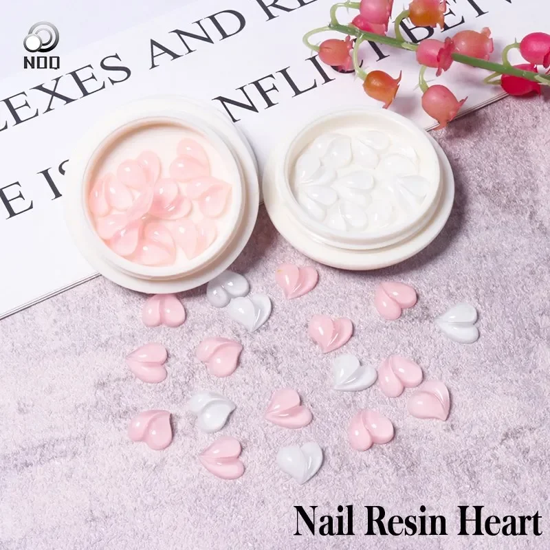 10PCS/case  Nail Art Peach Heart Rhinstone Candy Color Stones Flat Bottom Drill DIY Decoration Manicure Tips Accessory