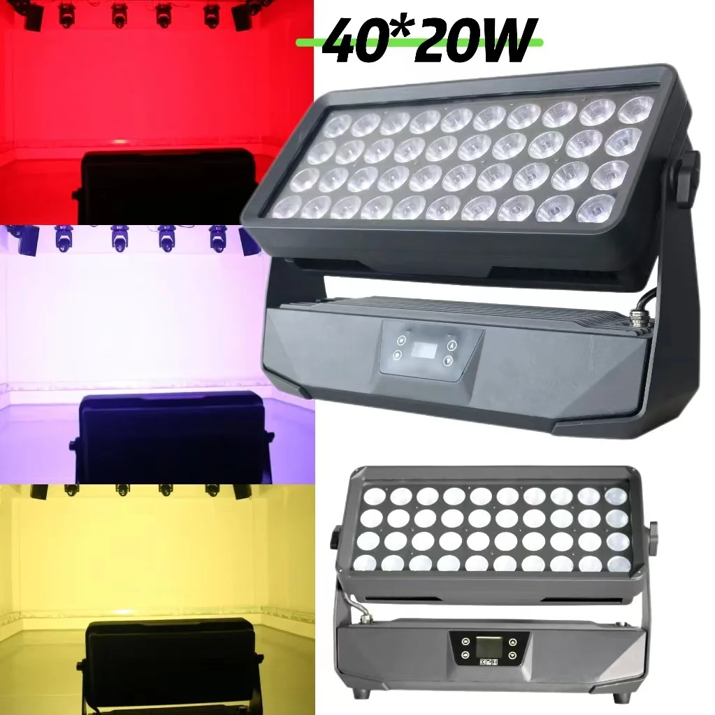

40*20W Led City Color 800w RGBW IP65 Waterproof Light Outdoor Architectural Flood Wall Washer City Color Light