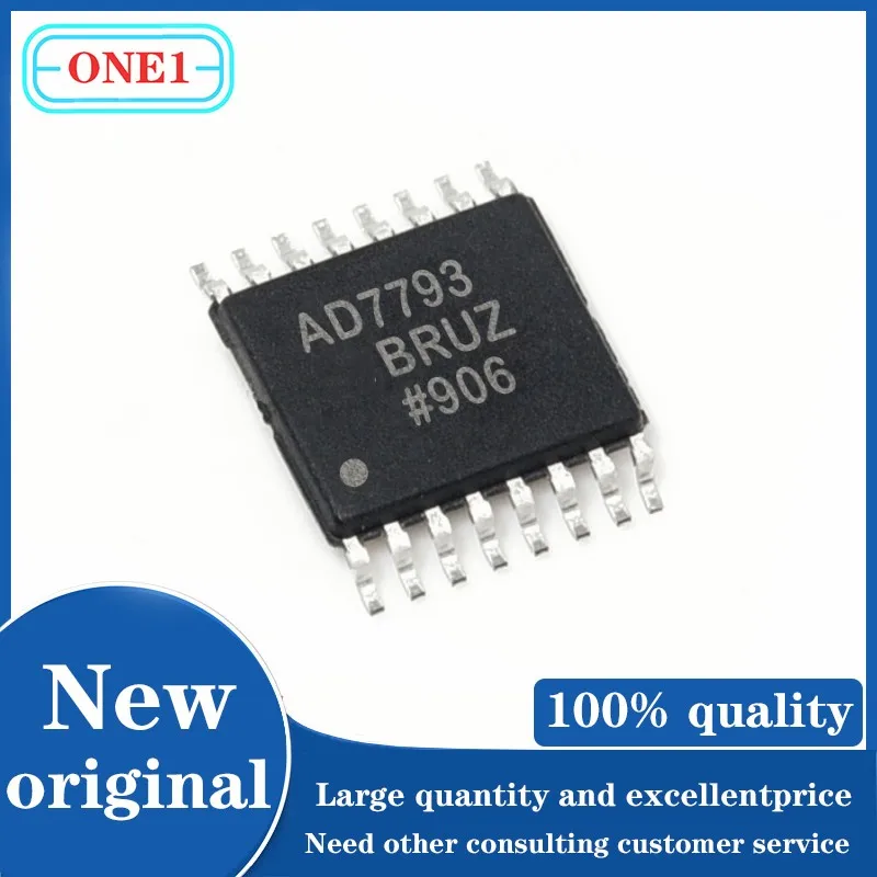 1PCS/lot Chip New original AD7793BRUZ-REEL AD7793BRUZ AD7793BRUZ IC ADC 24BIT SIGMA-DELTA 16TSSOP