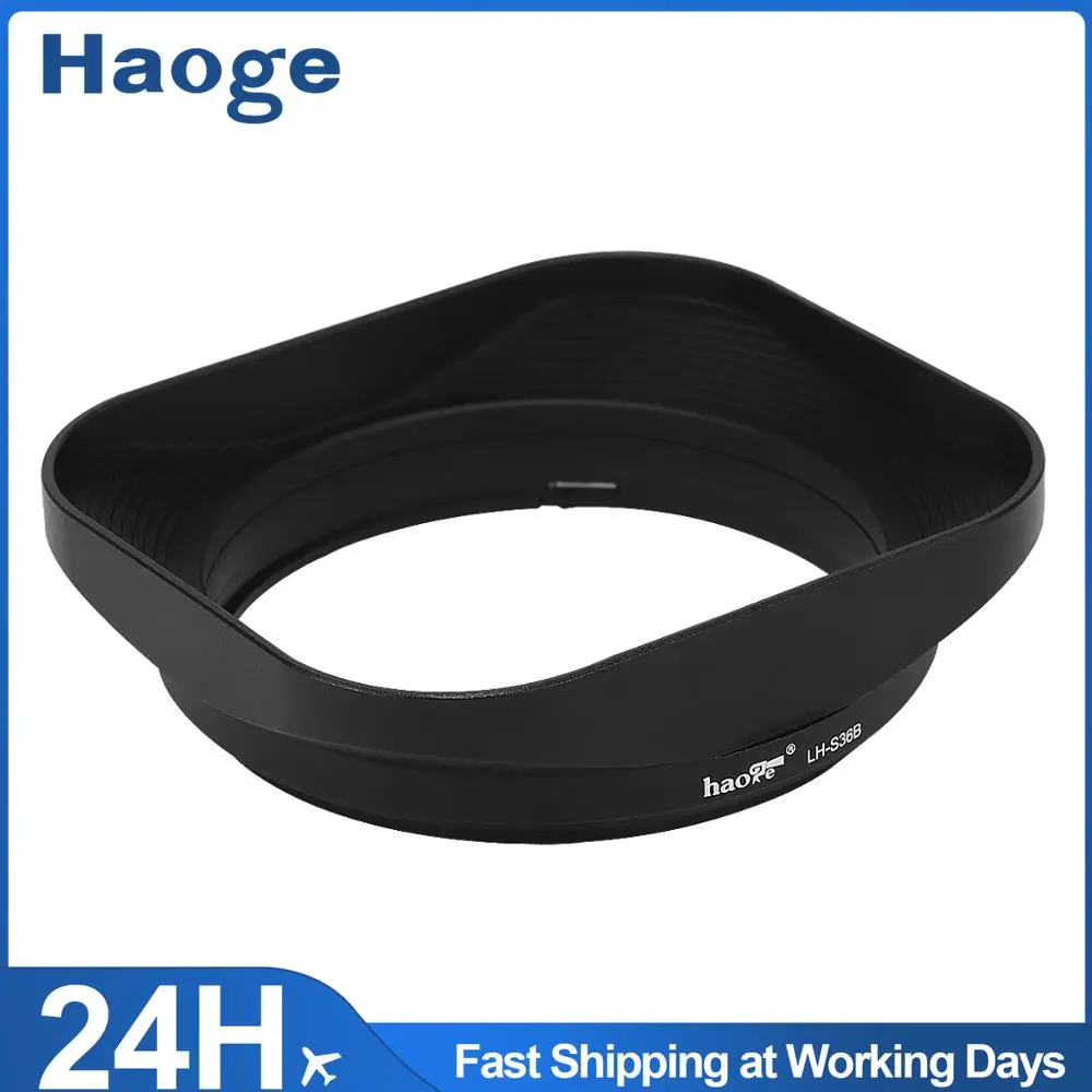 Haoge LH-S36B bagnet kwadratowa metalowa osłona przeciwsłoneczna odcień dla Sony FE 35mm F1.8 SEL35F18F obiektyw