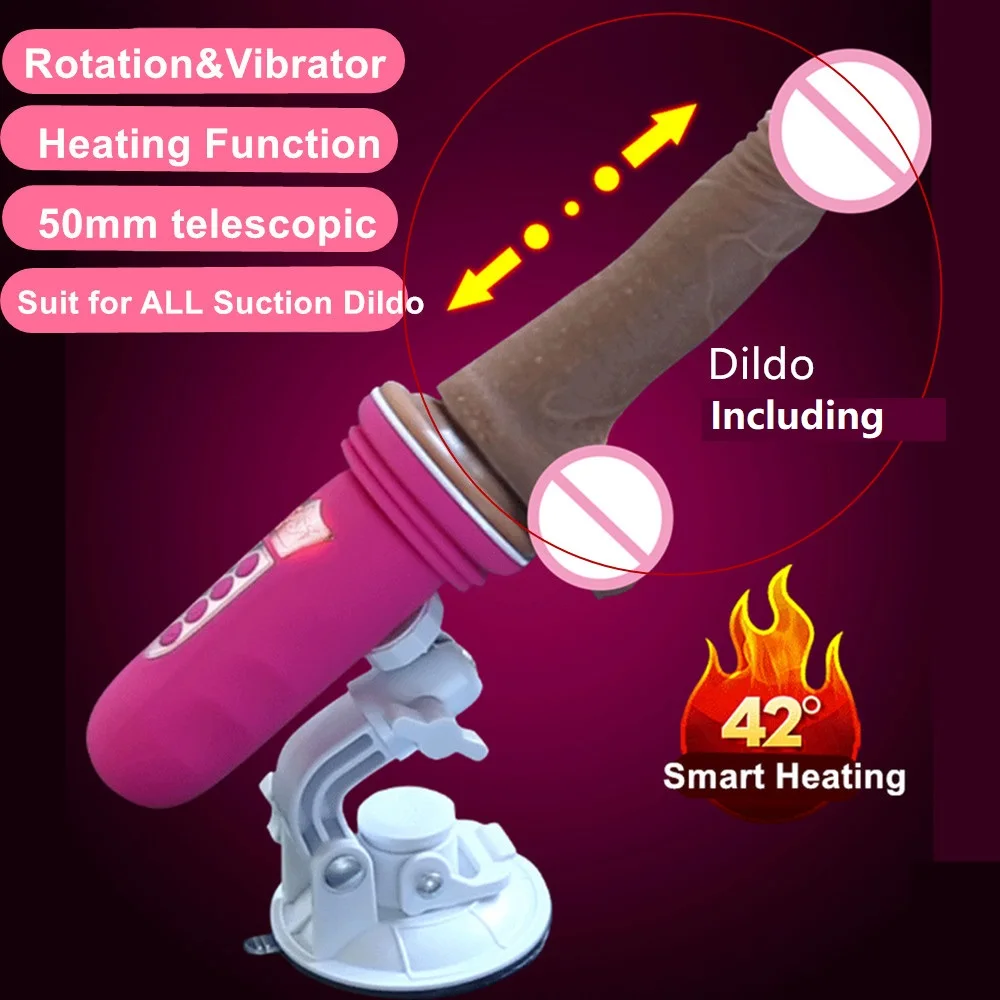 Automatic Telescopic Sex Machine Dildo G-Spot Vibrator with Suction Cup Female Masturbator Vagina Massager for Women Sex Toys