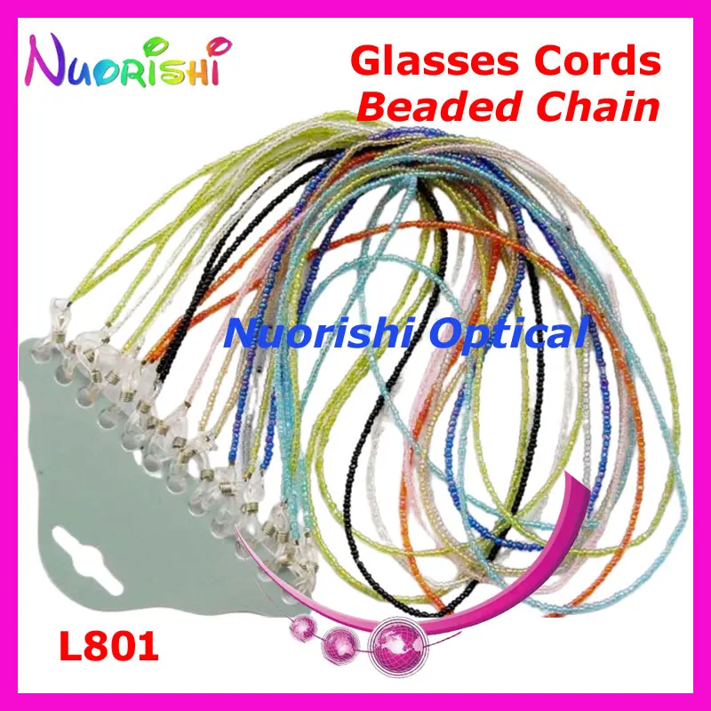 free shipping L801  beaded sunglasses chain neck cord string retainer strap lanyard holder eyeglass glasses retainer  12pcs