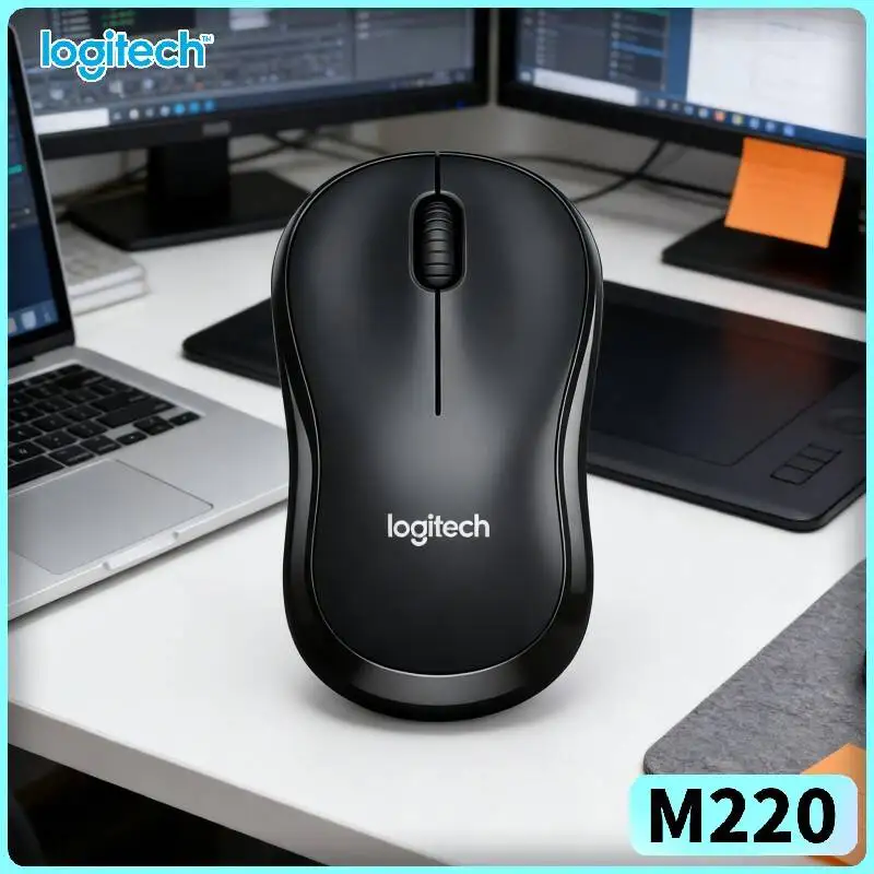Logitech M220 Wireless Silent Mouse 10m Working Range 3 Buttons Ambidextrous 18-Month Battery Laptop Accessory